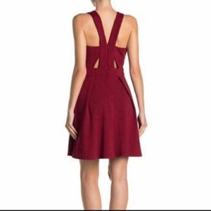 Adelyn Rae Red Cutout Dress
